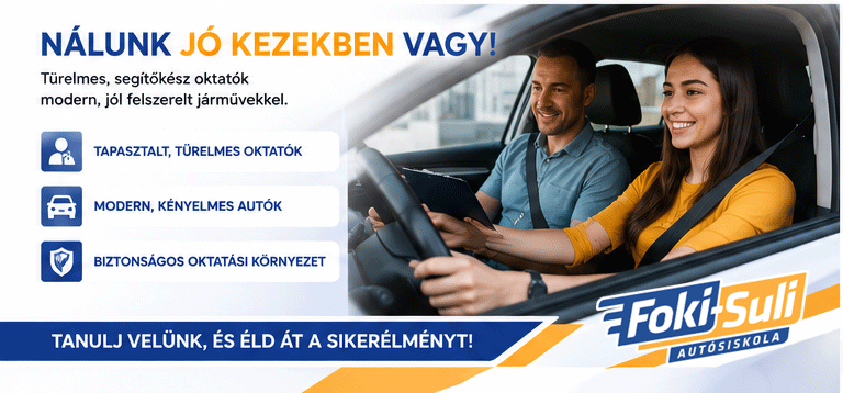 FOKI-SULI Autósiskola járművei